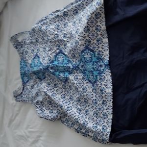 Two-piece mastectomy swimsuit